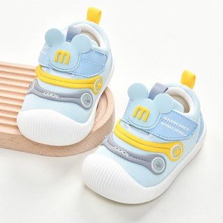 1-4ปีเด็กเดินรองเท้าน้ําหนักเบารองเท้าผ้าใบแบนนุ่มชายหญิงระบ…