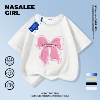 【จัดส่งทันทีวันเดียวกัน】เสื้อคอกลมแขนสั้น NASA สำหรับเด็ก สี…