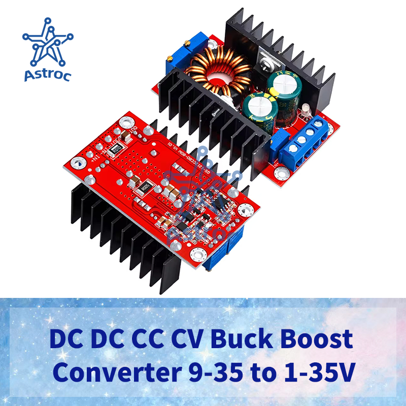 DC DC CC CV Buck Boost Converter 9-35 ถึง 1-35V 80W Buck Booster DC Step Down Step Up อะแดปเตอร์โมดู