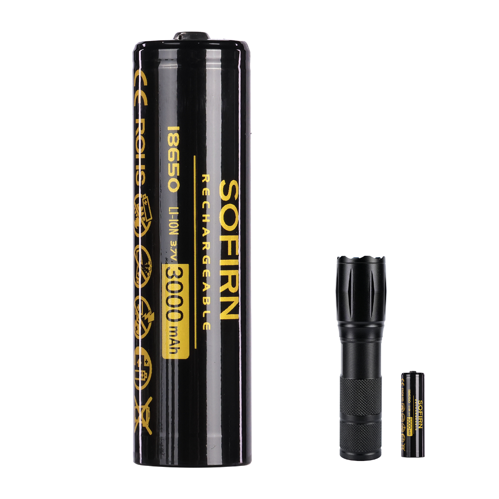 ไฟฉาย Bright Zoomable พร้อมแบตเตอรี่ Sofirn 3000 Mah 18650