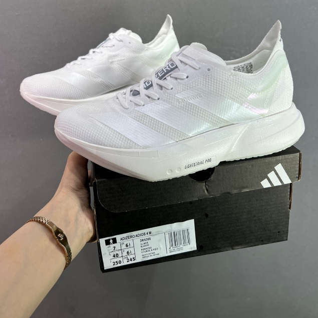 Adizero Adios Pro 4 รองเท้าวิ่งผู้ชายและผู้หญิงแผ่นคาร์บอน Adizero EVO SL รองเท้ากีฬา JR6366