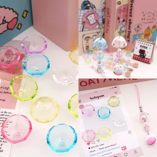 [22x12.5 มม.] โปร่งใสแมงกะพรุน WIND CHIME ฝาครอบอะคริลิคครึ่งวงกลมลูกปัด DIY WIND CHIME จี้ DIY กระเป๋าเป้สะพายหลังพวงกุญแจอุปกรณ์เสริม
