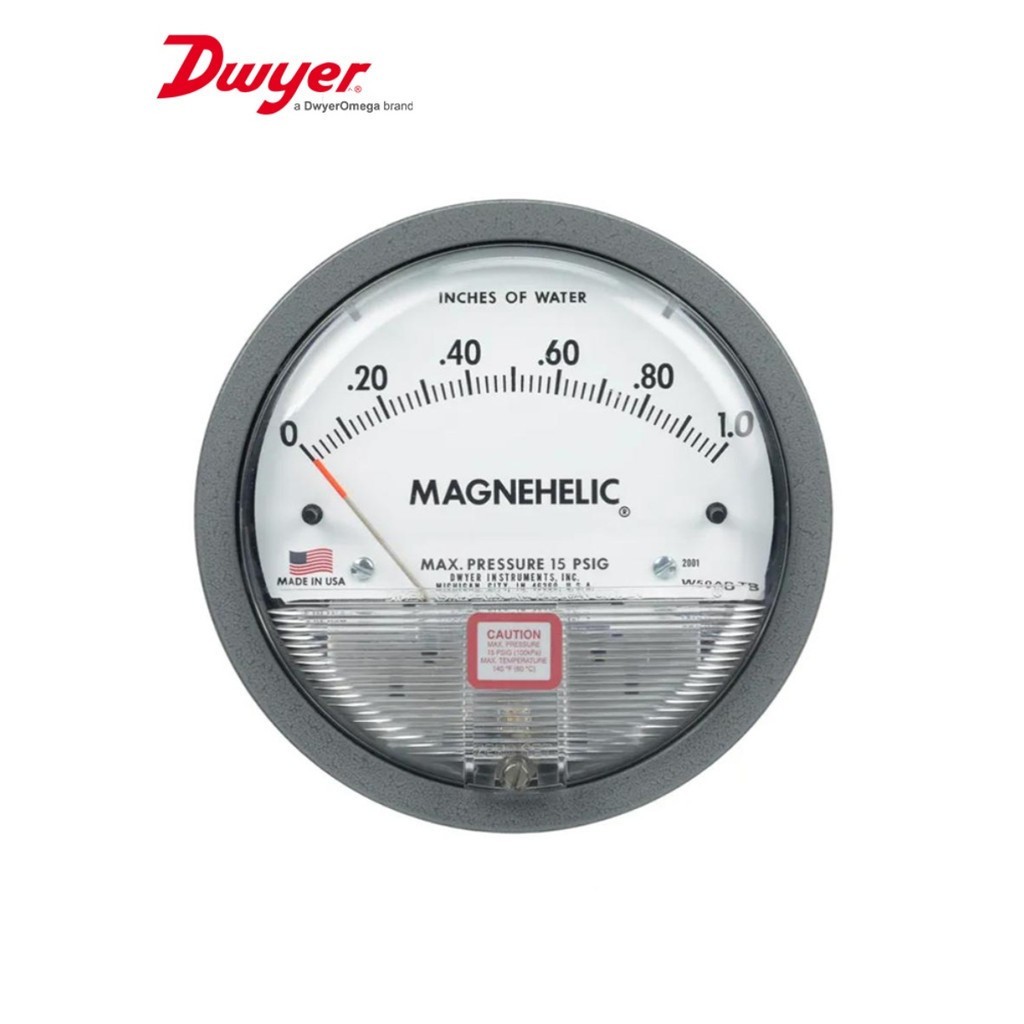 Dwyer 2000 เกจวัดความดันต่างระดับไมโคร  0-60pa MAGNEHELIC แรงดันลบ แรงดันลม แบบเข็มชี้