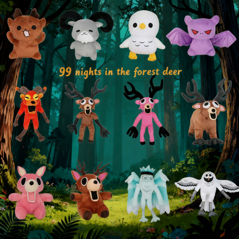 99 Nights in the Forest 38เซนติเมตร99คืนในป่ากวางของเล่นตุ๊กตากวางตุ๊กตาตุ๊กตาของขวัญวันเกิดของขวัญคริสต์มาสสําหรับเด็กตกแต่งบ้าน