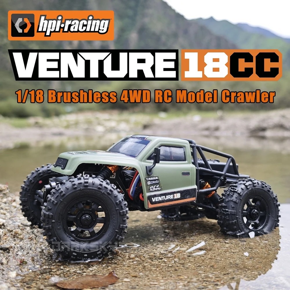 ใหม่ HPI Racing VENTURE 18 CC 4WD Brushless 1/18 RC รีโมทคอนโทรลไฟฟ้ารุ่นรถ Road Crawler ของเล่นเด็ก