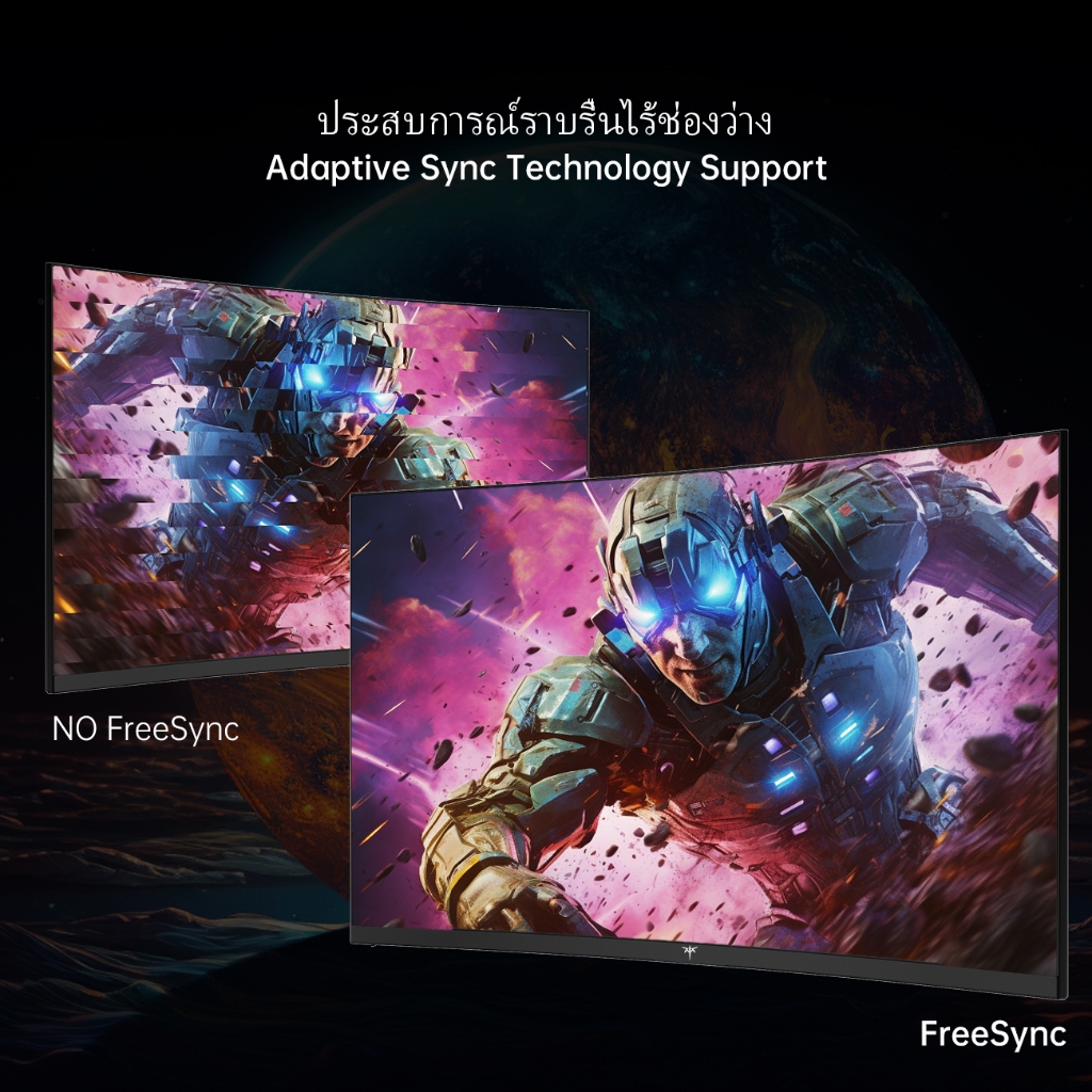 ​​KTC 32 นิ้ว FHD 1080P 165Hz 1500R VA Curved Gaming Monitor, 1920*1080 สูงสุด 180Hz, 350cd/m2, 3000:1 Dynamic Contrast PC Monitor, 122% sRGB พร้อม HDR10, FreeSync Premium, HDMI 2.0x - รูปที่ 5