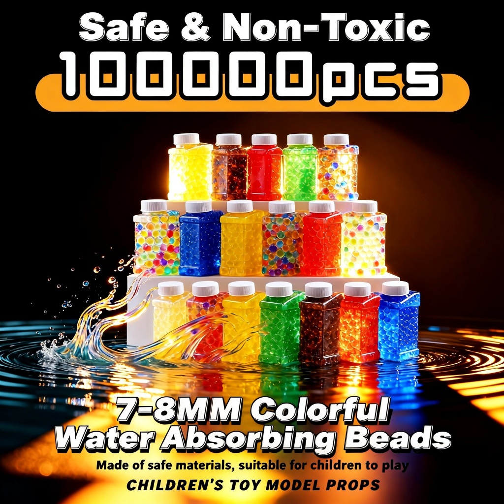[จัดส่งในพื้นที่] อนุภาคไฮโดรเจล 100,000 สีสําหรับเด็กสามารถใช้สําหรับไฮโดรโปนิกส์น้ํา 7-8 มม. ที่รัก