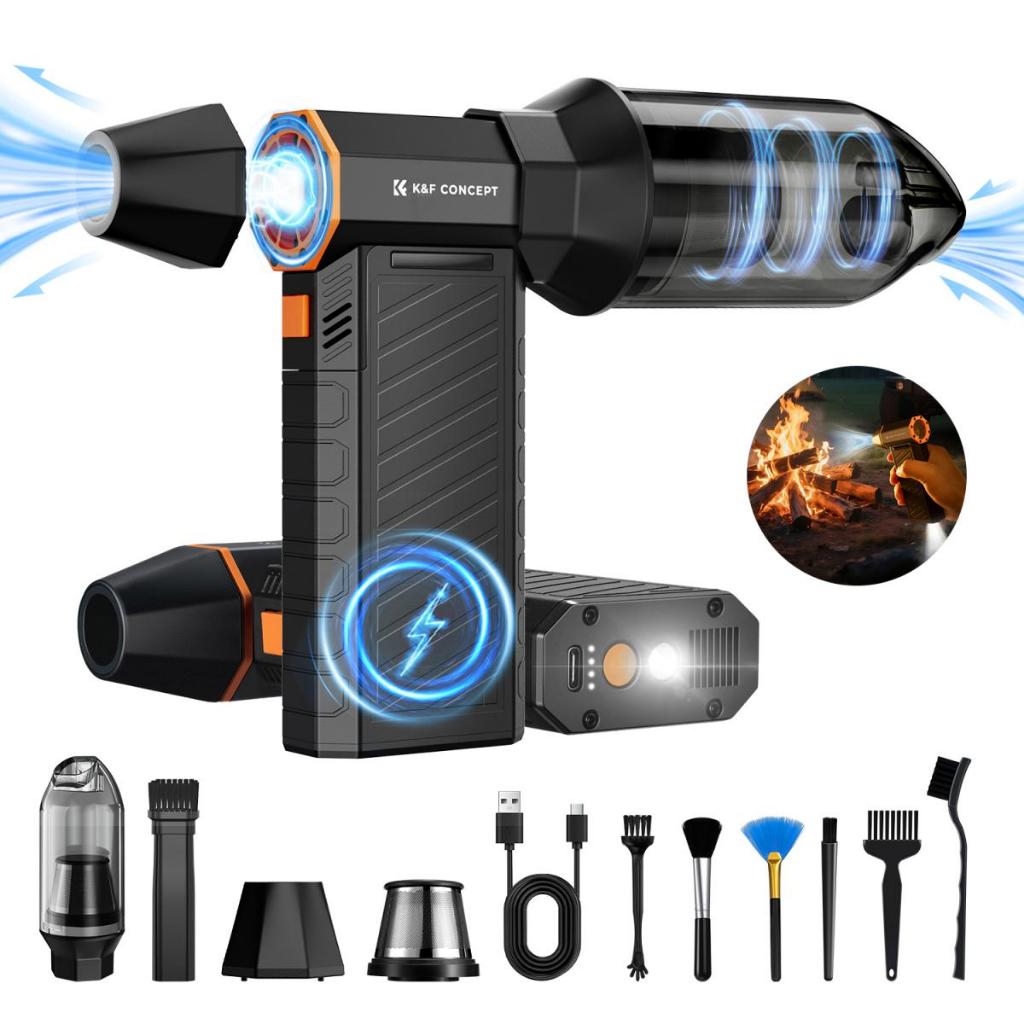 K&F Concept 2-in-1 Magnetic Compressed Air Duster ไม้ปัดฝุ่นไฟฟ้า
