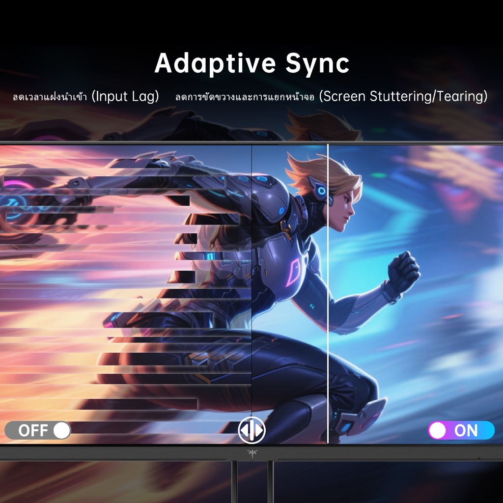 KTC 27 นิ้ว 2K QHD 200Hz Fast IPS Gaming Monitor, 2560*1440 สูงสุด 210Hz, HDR 400, GTG 1ms, Adaptive Sync, 131% sRGB, Bulit-in Dual 2W, ลําโพงนักเล่นเกม, H27T22C-3 - รูปที่ 4