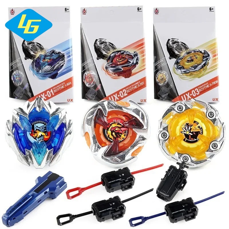 Beyblade Burst X ของเล่น UX Series UX-01 UX02 UX-03 Wizard Rod พร้อมชุด Launcher สําหรับเด็กของขวัญว