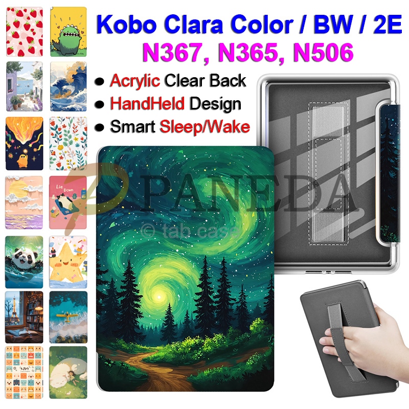 สําหรับ Kobo Clara Color N367 กรณี 6.0" สําหรับ Kobo Clara BW N365 E-Book Reader HandHeld Flip สําหร