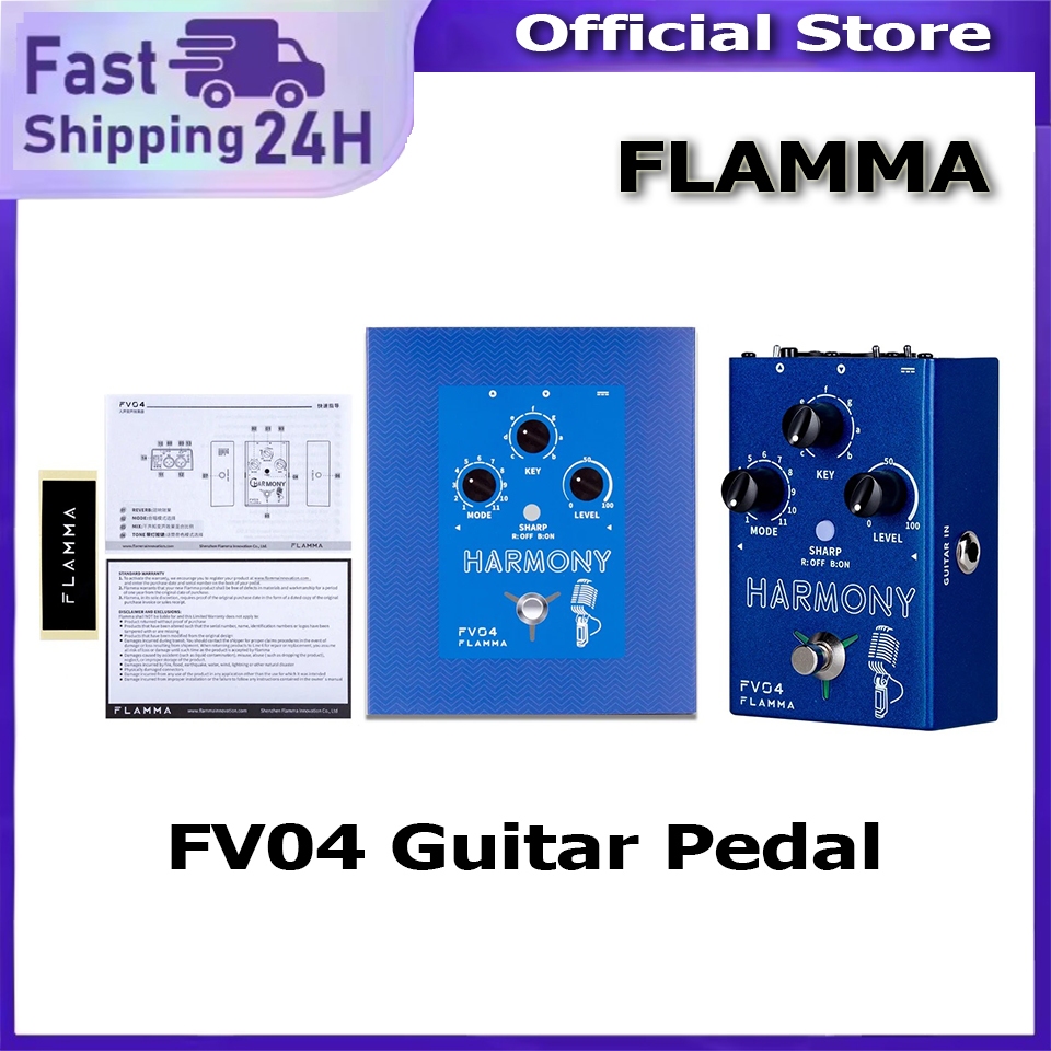 FLAMMA FV04 Harmony Vocal Effects โปรเซสเซอร์ 12 พิทช์พร้อมโหมดความสามัคคี 11 โหมด 48V Phantom Power