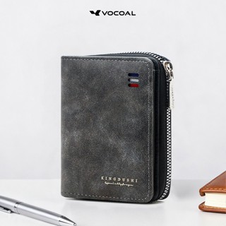 VOCOAL แฟชั่นกระเป๋าสตางค์สั้นผู้ชาย Retro กระเป๋าสตางค์ PU …