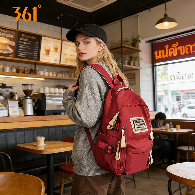 กระเป๋าเป้สะพายหลังผู้ชายความจุขนาดใหญ่เดินทางกระเป๋าเป้สะพายหลังผู้หญิงสบายๆญี่ปุ่นมัธยมต้นนักเรียนมัธยมวิทยาลัยนักเรีย