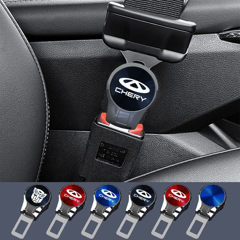 Chery รถสังกะสีเข็มขัดนิรภัยปลั๊ก extender เข็มขัดนิรภัยรถหัวเข็มขัด pin ล็อคหัว Tiggo 4 Tiggo 8 Tiggo 7 Pro 3 2 Pro Arrizo 7Citroen