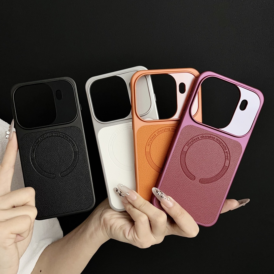 Changyi Lichee Pattern Leather Built-in Magnetic Ring Shell Plastic Cover For OPPO Find X9 Pro Protection Hard Back Case