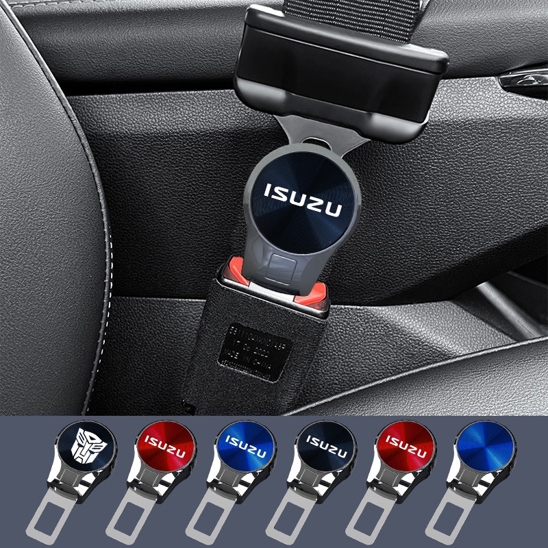Isuzu Car อีซูซุ รถโลหะผสมสังกะสีปลั๊กเข็มขัดนิรภัย ส่วนต่อขยาย หัวเข็มขัดเบาะรถยนต์ หัวเข็มขัดล็อคขา เหมาะสําหรับรถยนต์ทุกรุ่น