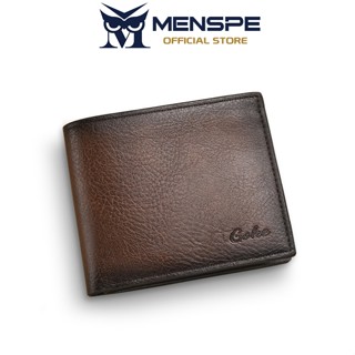 MENSPE กระเป๋าสตางค์ใบสั้นสำหรับผู้ชาย ทรงเรโทร หนัง PU นิ่ม…