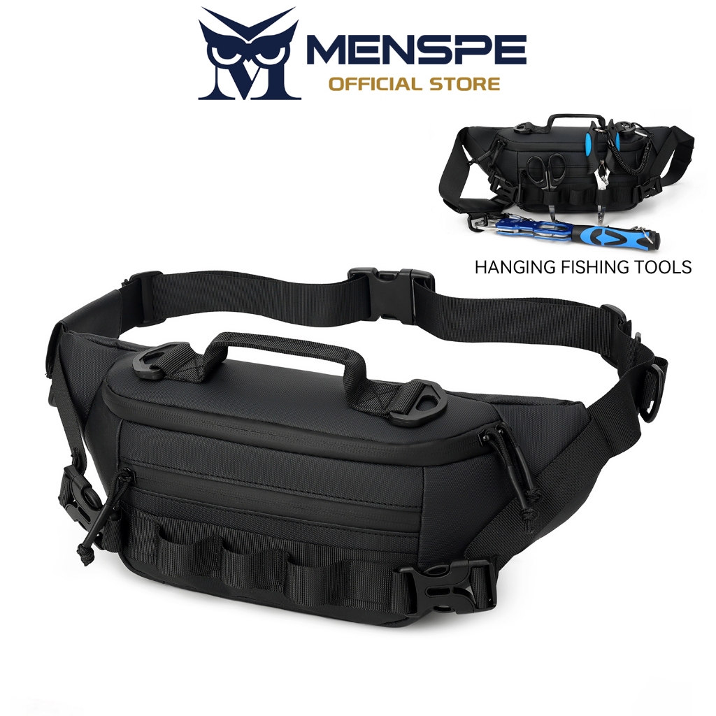 MENSPE กระเป๋าคาดเอวกีฬาเอาท์ดอร์ กันน้ำ อเนกประสงค์ ความจุใหญ่ สำหรับใส่อุปกรณ์ตกปลา
