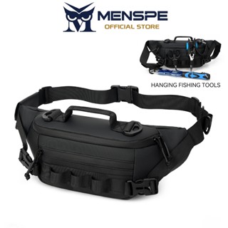 MENSPE กระเป๋าคาดเอวกีฬาเอาท์ดอร์ กันน้ำ อเนกประสงค์ ความจุใ…