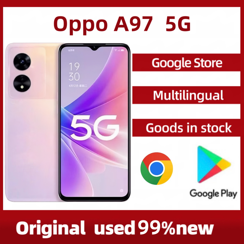 ของแท้ Oppo A97 (5G) 128/256GB 6.58 นิ้ว 5000mAh Android 13/14 48.0MP ใหม่ 99% พร้อมกล่อง