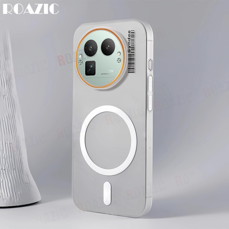 หรูหรา Slim Matte ครึ่งโปร่งใสเคสโทรศัพท์สําหรับ Honor 400 Pro 5G 400 5G Magnetic Anti-Fingerprint Anti Fall กันกระแทก Hard PC ฝาหลัง RS01