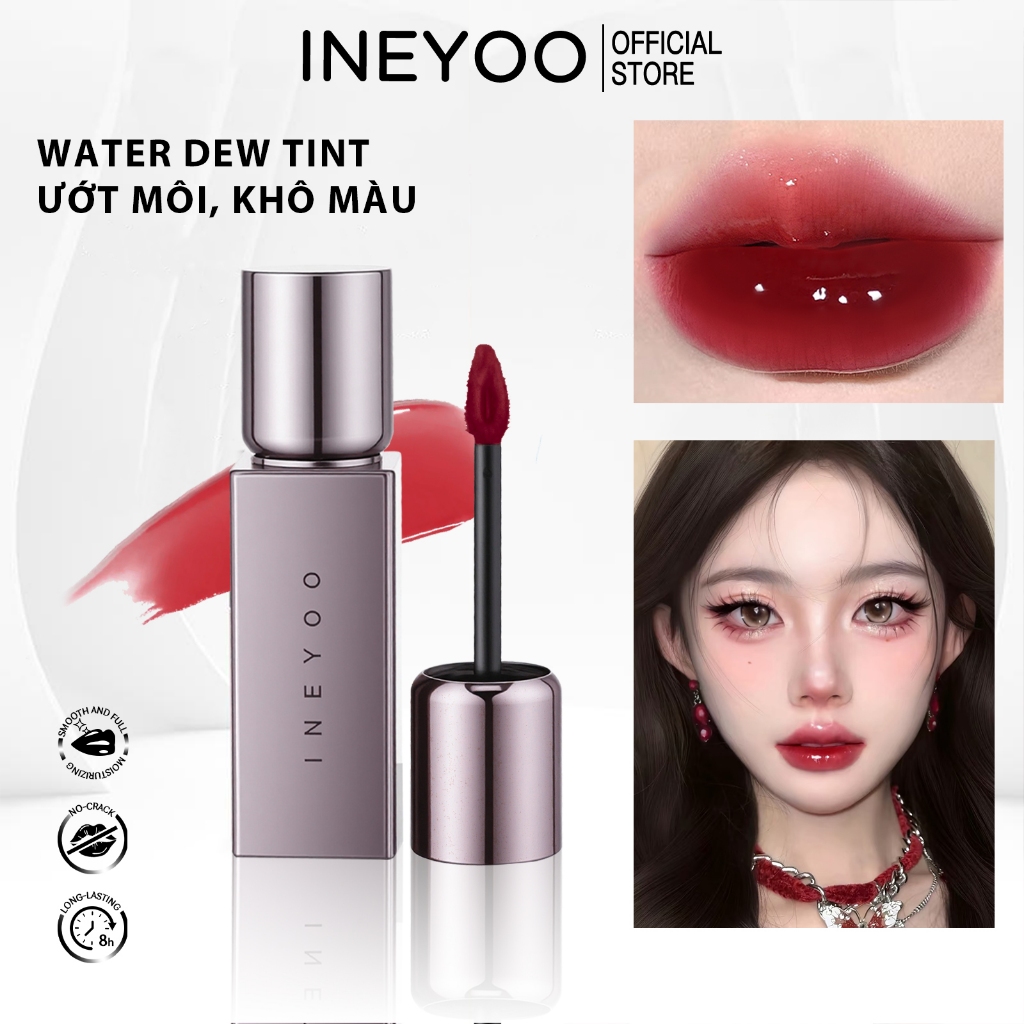 INEYOO ลิปกลอสให้ความชุ่มชื้นยาวนานใหม่,ให้ความชุ่มชื้น Lip Lacquer - Non-Sticky, Vinyl Shine,Buttery, Hydrating, สบาย, สวมใส่นาน