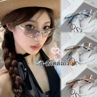 Bra Queen✨แว่นตากันแดดตาแมว แว่นY2K ฮิปฮอป ผู้ชายและผู้หญิงแ…