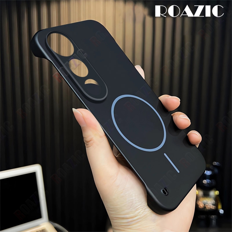 หรูหรา Ultra Slim Frameless เคสโทรศัพท์สําหรับ VIVO V50 Lite/VIVO V50 Lite 5G ไร้สายชาร์จกันกระแทก Matte PC Hard ฝาครอบโทรศัพท์ SCX03