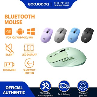 GOOJODOQ Ergonomic Mouse Wireless for laptop Bluetooth Rechargeable Tablet Android Phone Silent