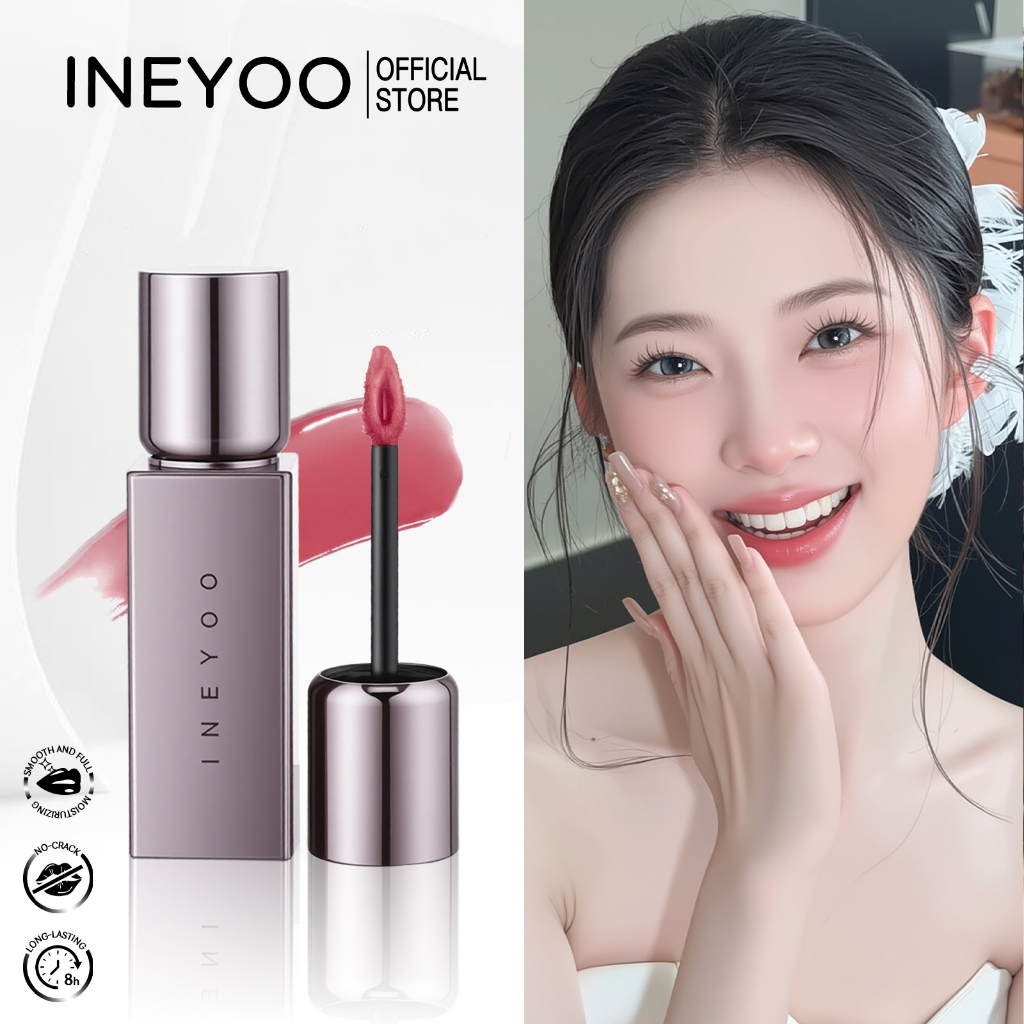 INEYOO ลิปกลอสให้ความชุ่มชื้นยาวนานใหม่,ให้ความชุ่มชื้น Lip Lacquer - Non-Sticky, Vinyl Shine,Buttery, Hydrating, สบาย, สวมใส่นาน