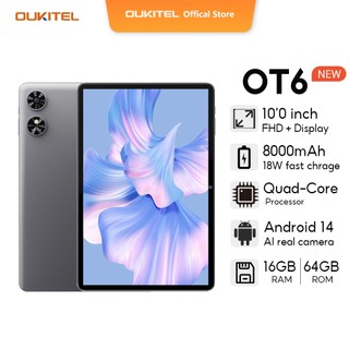[LOCAL STOCK] OUKITEL OT6 Tablet 10.1" FHD+ display 16GB RAM 64GB ROM 8000mAh Dual speaker Boxes 5MP rear camera Andriod13 WIFI6