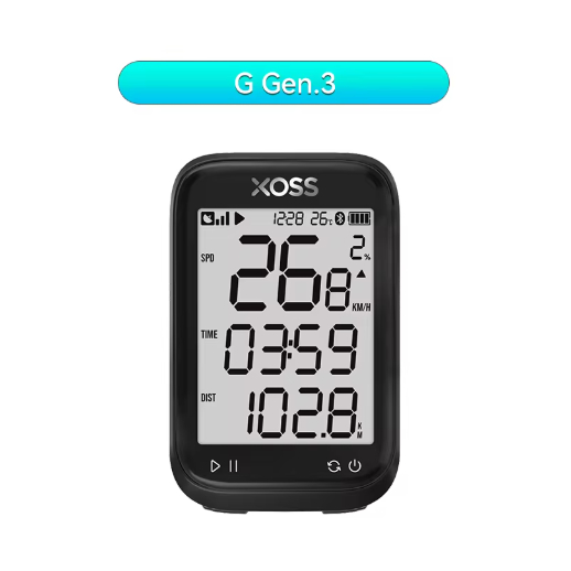 จักรยานคอมพิวเตอร์ XOSS G3+ หน้าจอ 2.8 นิ้ว วัดระยะทางและความเร็ว ทนน้ำ IP67 สำหรับMountain Bike