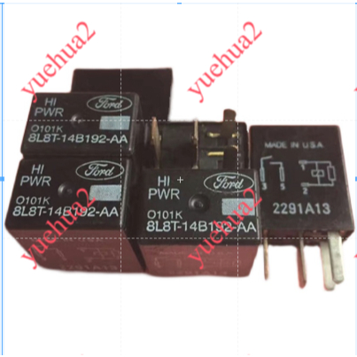 Ford PWR 8l8t-14b192-aa horn พัดลมเครื่องปรับอากาศกล่องฟิวส์ vulnerable รีเลย์ 4 Pin