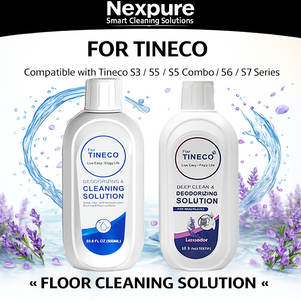 สําหรับ Tineco – น้ํายาทําความสะอาดพื้น 500ml  2 (ต้นฉบับ + ลาเวนเดอร์) Deep Clean & Deodorizing ปลอดภัยสําหรับ S3 / S5 / S5 Combo / S6 / S7 Series
