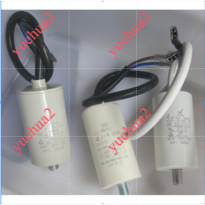ตัวเก็บประจุ CBB65D มอเตอร์ CBB65A-2 คอมเพรสเซอร์ตู้เย็น 450V พัดลมอินเวอร์เตอร์ ROHS 4UF pxa1