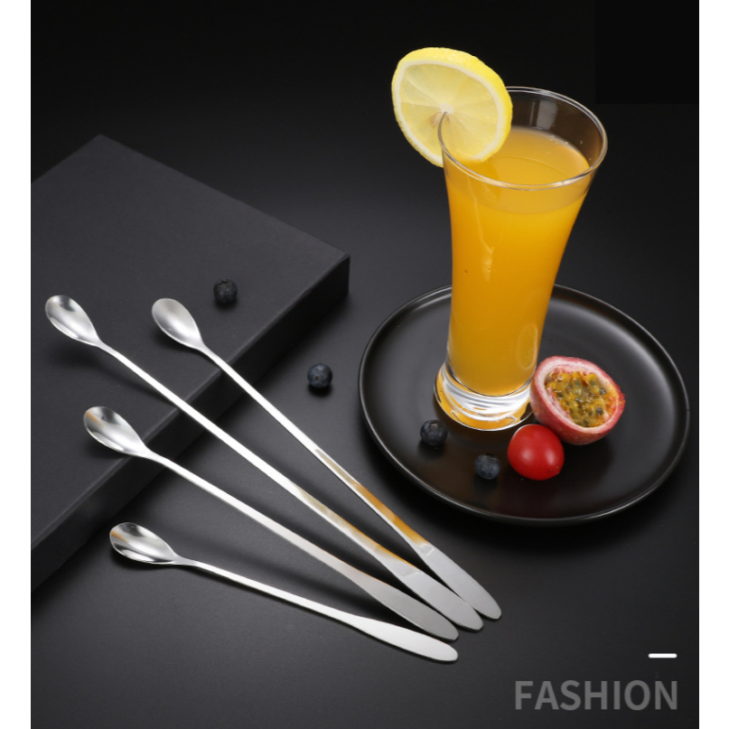 A&D Comfy ช้อนคนด้ามยาว สแตนเลส304 ช้อนชงกาแฟ 19cm/22cm/26/30 cm stainless steel stirring spoon