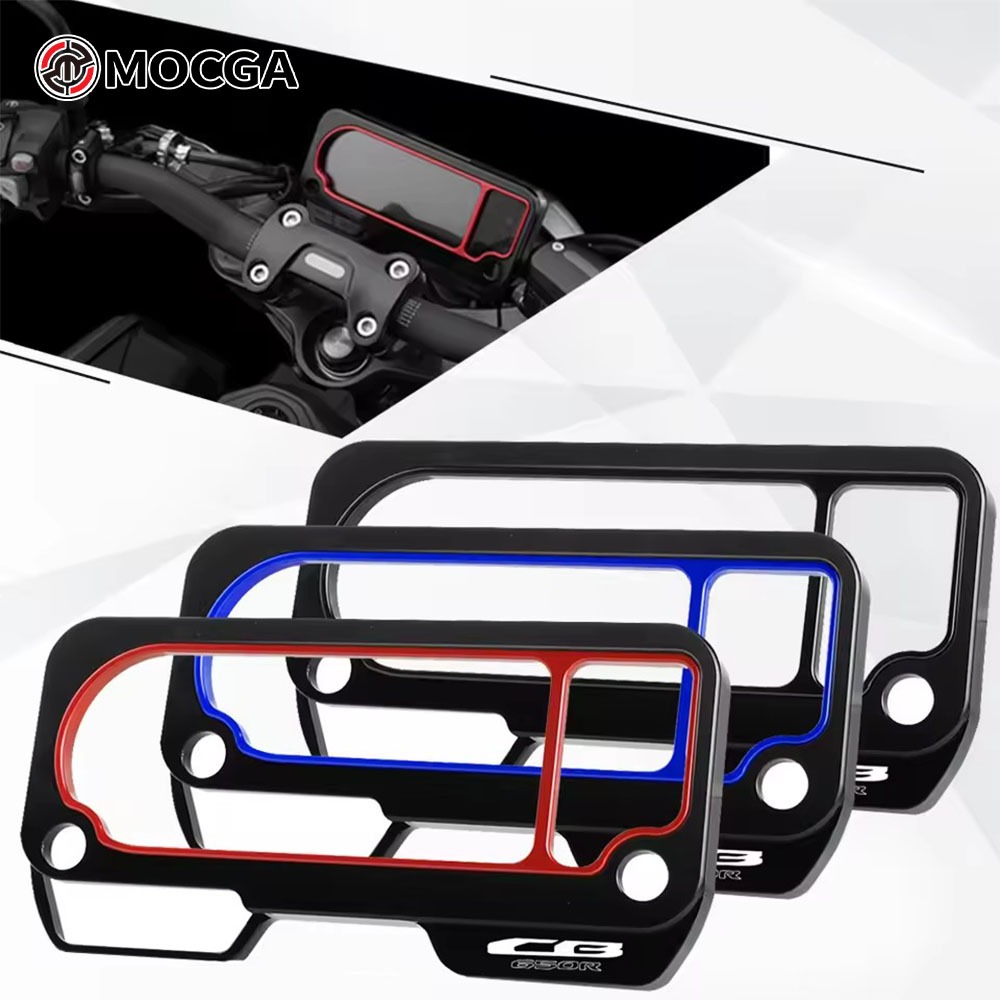 เหมาะสําหรับ Honda CB500X/F CB650R CBR650R/500R ฝาครอบเครื่องมืออลูมิเนียมจอแสดงผลฝาครอบป้องกัน