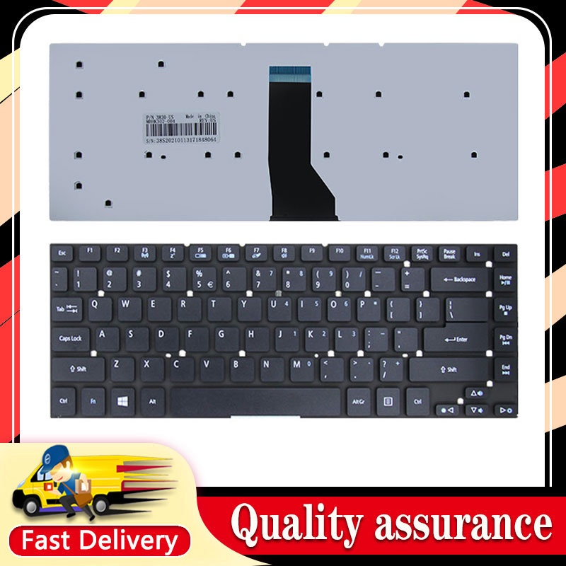 แป้นพิมพ์แล็ปท็อปใหม่สําหรับ Aspire E1-432 E1-432G E1-432P 470G 470 472 472G US สีดํา