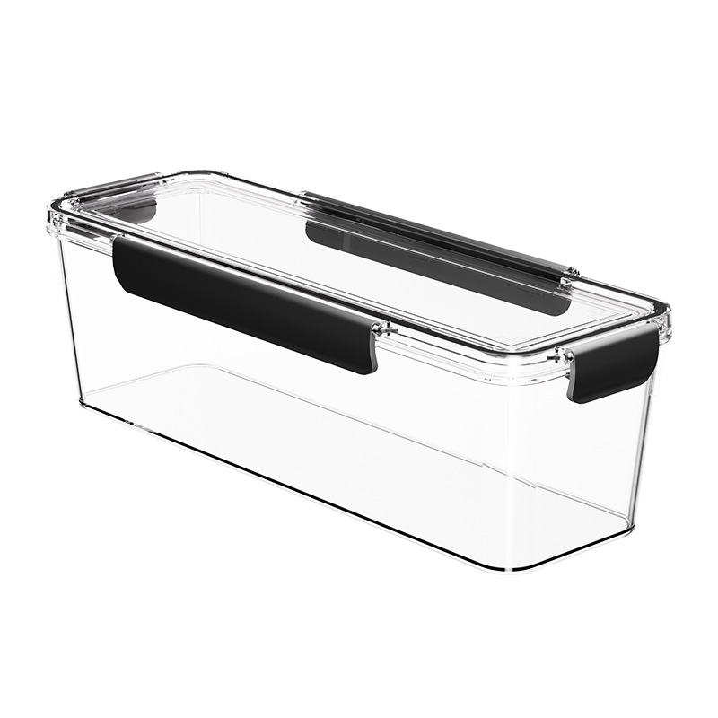 กล่องถนอมอาหารใส ฝาปิดล็อกแน่น แบบสูง/แบบเตี้ย｜ซีลกันกลิ่น เก็บผักผลไม้ แช่ตู้เย็น จัดระเบียบครัว - รูปที่ 4