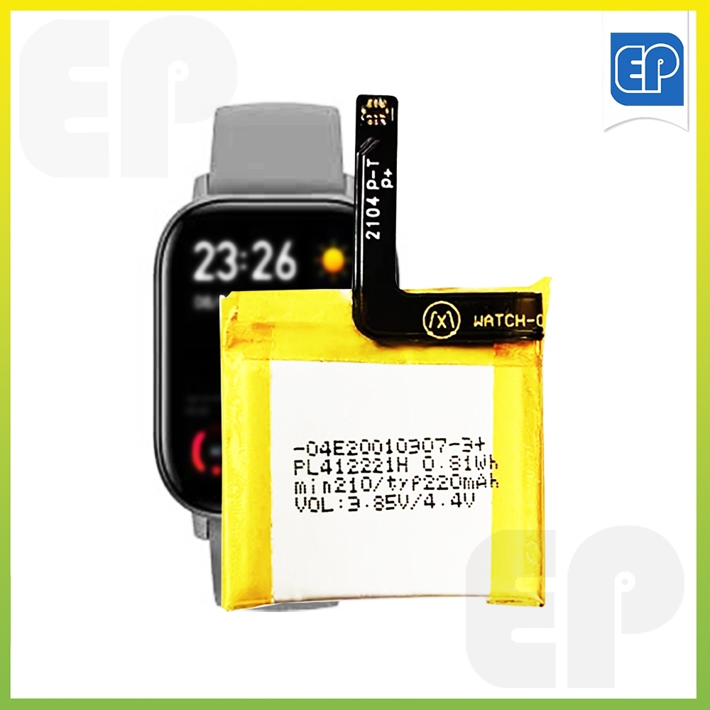ใหม่ PL412221H เปลี่ยนแบตเตอรี่สําหรับ Huami Amazfit GTS A1913 A1914 C17 GTS1 1S SmartWatch 220mAh