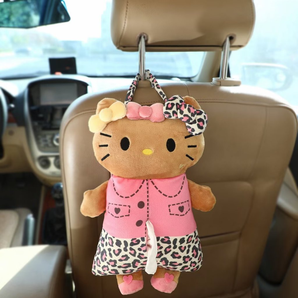 Hello Kitty Car Tissue Holder กล่องกระดาษทิชชู่อุปกรณ์ตกแต่งภายในรถยนต์