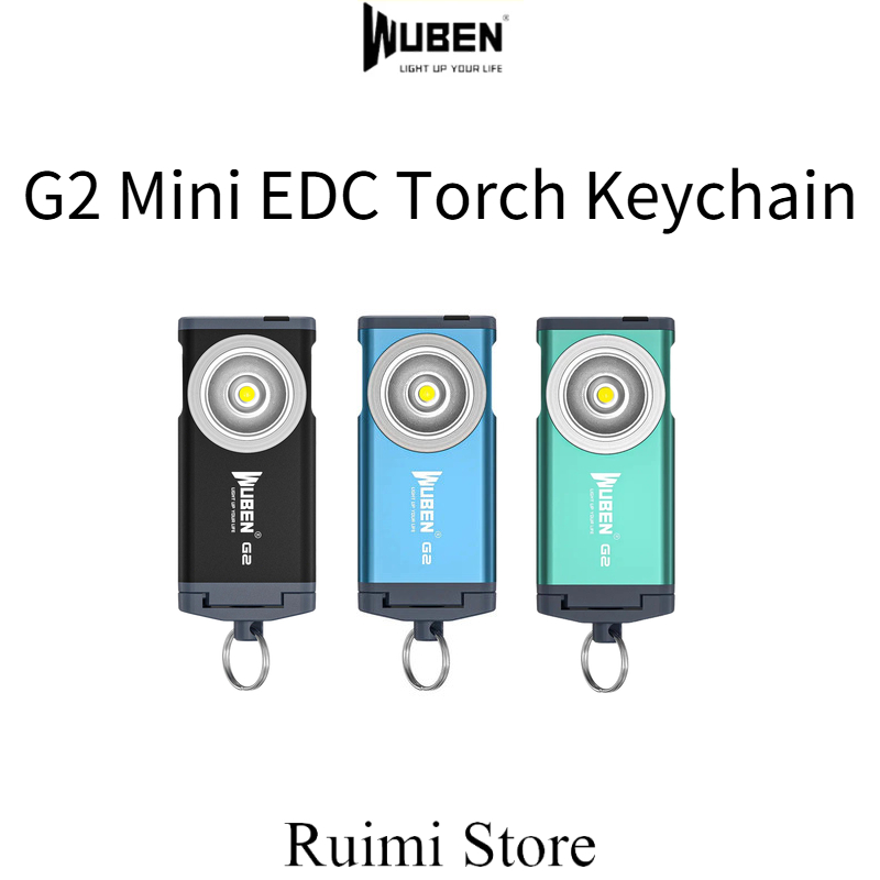 WUBEN G2 Mini EDC ไฟฉายพวงกุญแจ 500 ลุมเมนส์ กันน้ำ มีหางแม่เหล็ก ใช้ได้ทั้งเดินป่าและทำกิจกรรมกลางแ