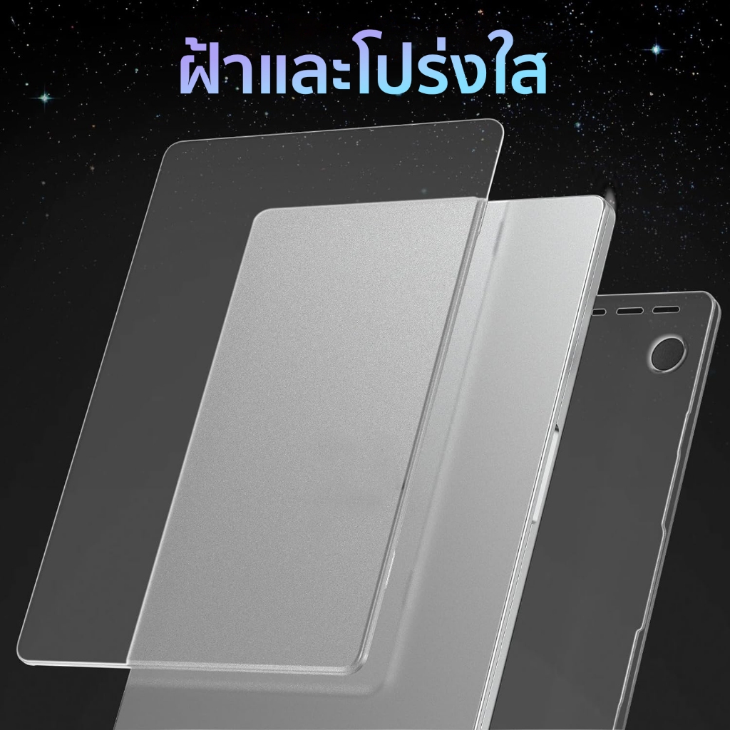 เคสแข็งใสแบบด้านป้องกันรอยนิ้วมือสำหรับ MacBook Pro 13 14 16 นิ้ว Air 13 15 นิ้ว M1/M2/M3/M4/M5