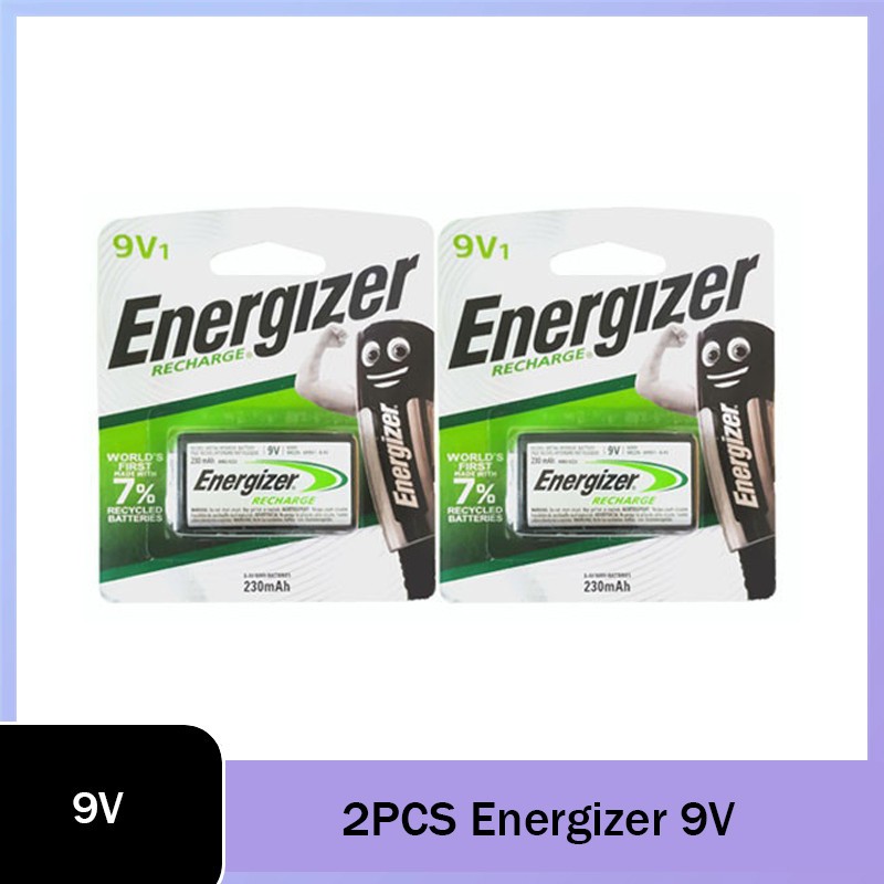 ถ่านชาร์จ Energizer 9V พร้อมแท่นชาร์จ