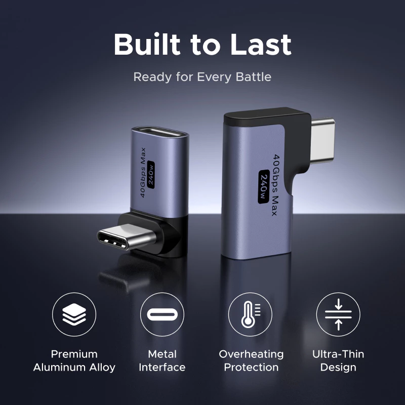 UGREEN อะแดปเตอร์ USB-C Male to USB-C Female, วิดีโอ 8K@60Hz เร็วเป็นพิเศษ 40Gbps, การออกแบบขนาดกะทัดรัดและโลหะ, การชาร์จสูงสุด 240W, ความเข้ากันได้สําหรับ MacBook/iPad/สมาร์ทโฟน thumbnail 3