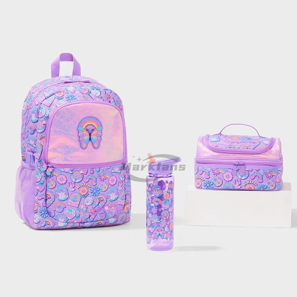 ออสเตรเลีย กระเป๋าเป้สะพายหลังสีม่วงผีเสื้อ Limitless สําหรับประถมศึกษา Kids Collection