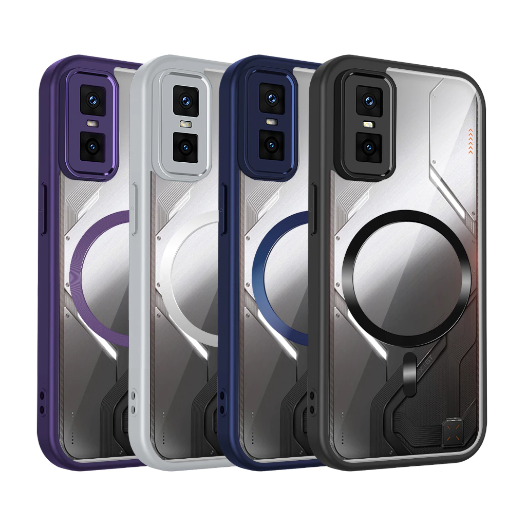 Frosted อะคริลิคใสแม่เหล็กเคสโทรศัพท์ Infinix GT 30 Pro GT 20 Pro HOT 70 60 Pro Plus 60i 4G 5G ปลอก TPU ถุงลมนิรภัยกันกระแทกฝาหลัง