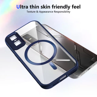 สีคาราเมลซิลิโคนใสแม่เหล็กกรณี Infinix GT 30 Pro GT 20 Pro 5G ปลอก TPU กันชนกันกระแทกเคสโทรศัพท์ใสฝาครอบ