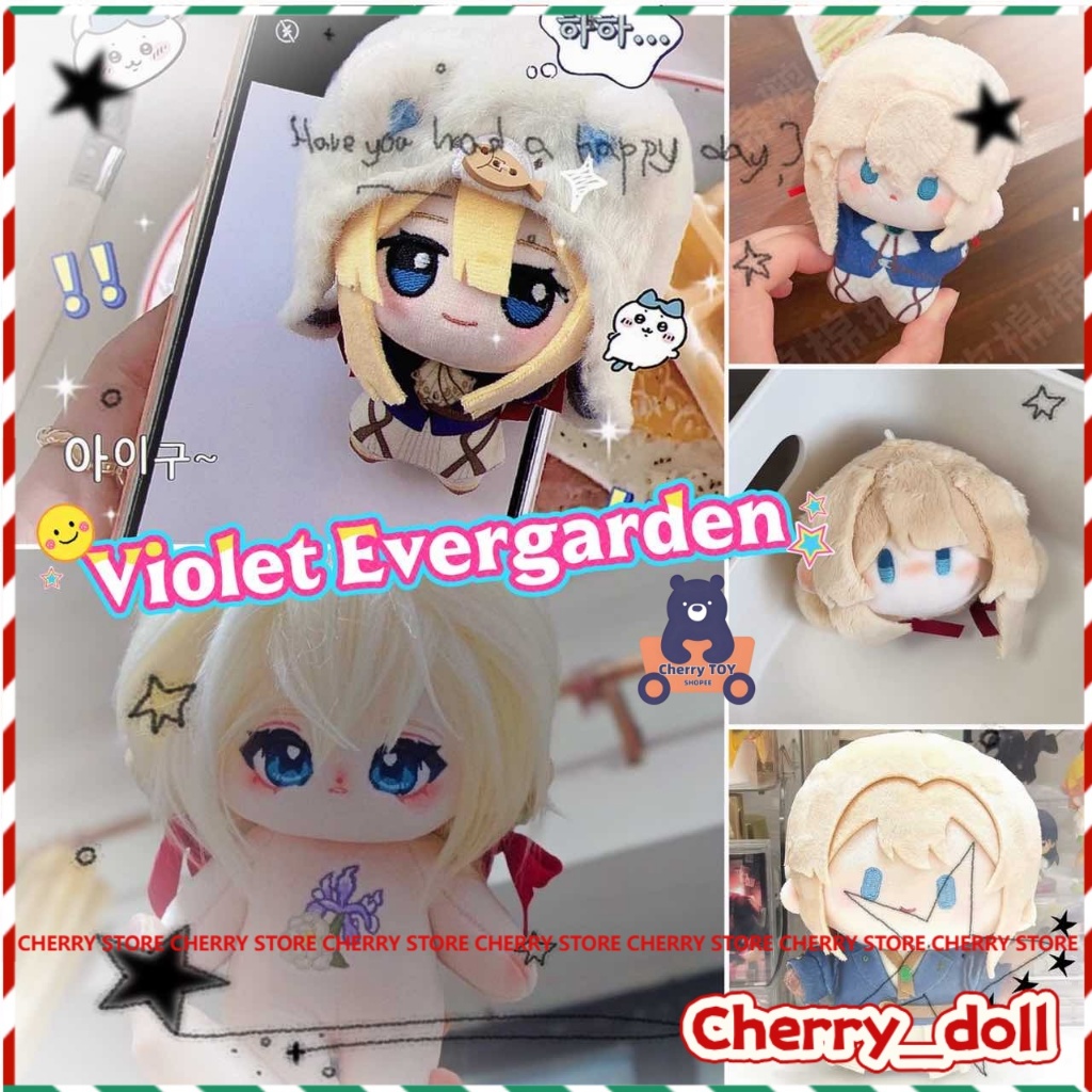 อะนิเมะ Violet Evergarden ตุ๊กตาตุ๊กตาตุ๊กตาของเล่นน่ารักการ์ตูนพวงกุญแจตกแต่งจี้ของขวัญวันเกิดคอลเล